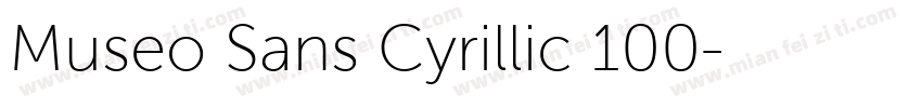 Museo Sans Cyrillic 100字体转换